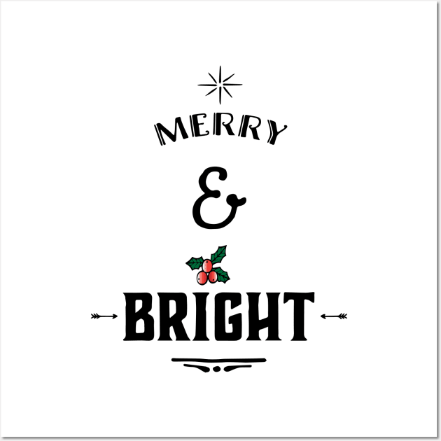 MERRY AND BRIGHT Wall Art by Sunshineisinmysoul